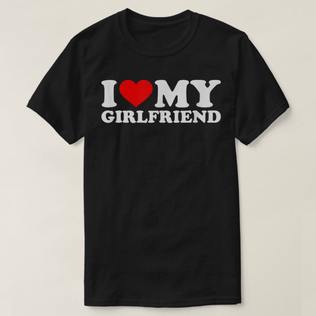 Jag Kärlek min Hett Girlkompis Shirt GF Jag hatar  T Shirt (Design framsida)