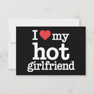 Jag Kärlek min Hett Girlkompis Valentindagen Gf Gi Tack Kort
