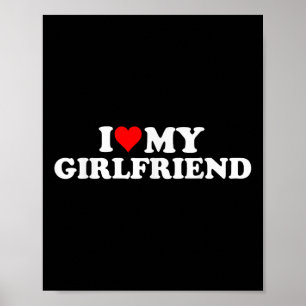 Jag Kärlek min Hett Girlvän jag älskar min Hett fl Poster