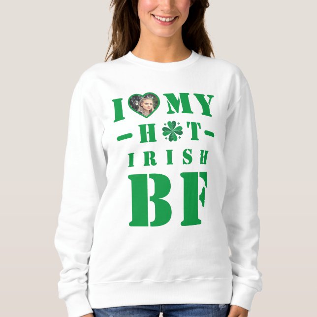 Jag Kärlek Min Hett Irish Boykompis T Shirt (Framsida)