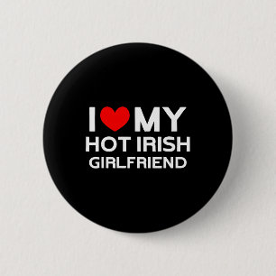 Jag Kärlek min Hett Irish Girlkompis Irish Girl Knapp