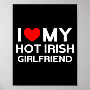 Jag Kärlek min Hett Irish Girlkompis Irish Girl Poster
