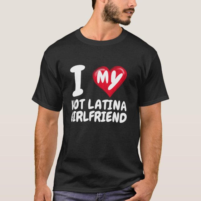Jag Kärlek min Hett Latina Girlkompis I Red Heart  T Shirt (Framsida)