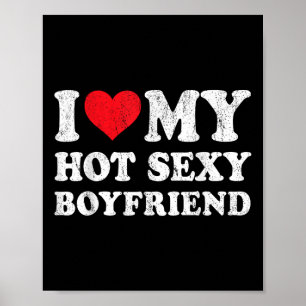 Jag Kärlek Min Hett Y Boykompis Funny Girlkompis V Poster