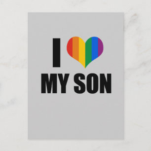Jag Kärlek min homosexsonson Vykort
