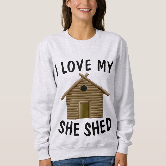 JAG KÄRLEK MIN HON SHED Dam T-Shirts (Framsida)