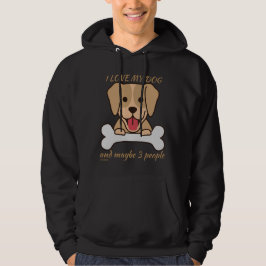 JAG KÄRLEK MIN HUND OCH KANSKE 3 PERSONER söt roli Hoodie