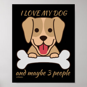 JAG KÄRLEK MIN HUND OCH KANSKE 3 PERSONER söt roli Poster