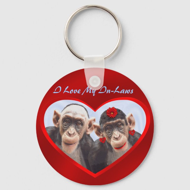 JAG KÄRLEK MIN IN LAWS-KEYCHAIN NYCKELRING (Framsida)