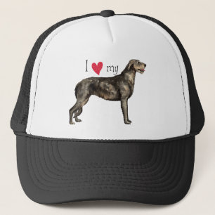 Jag Kärlek min Irish Wolfhound Truckerkeps