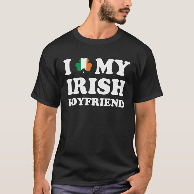 Jag Kärlek min irländska Boykompis St Patrick-Day T Shirt (Framsida)