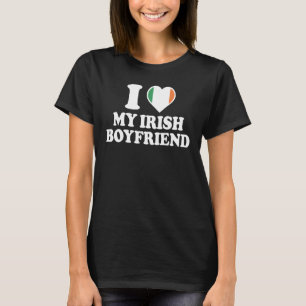 Jag Kärlek min irländska Boyvän Shirt I Heart min T