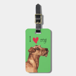 Jag Kärlek min irländska terrier Bagagebricka