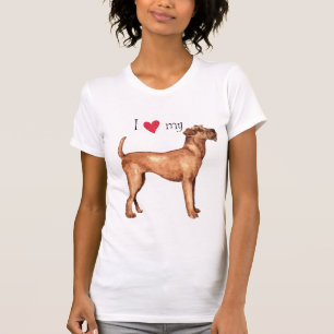 Jag Kärlek min irländska terrier Tee Shirt