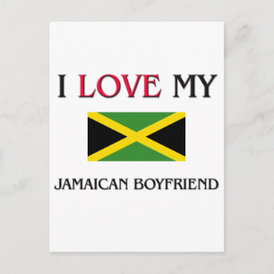 Jag Kärlek Min Jamaican Boykompis Vykort