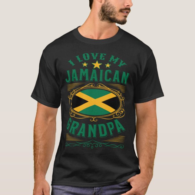 Jag kärlek min Jamaican morpa T Shirt (Framsida)
