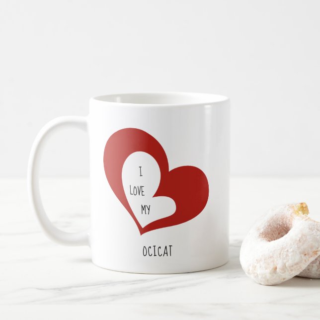 Jag Kärlek min katakat Kaffemugg (Med munk)