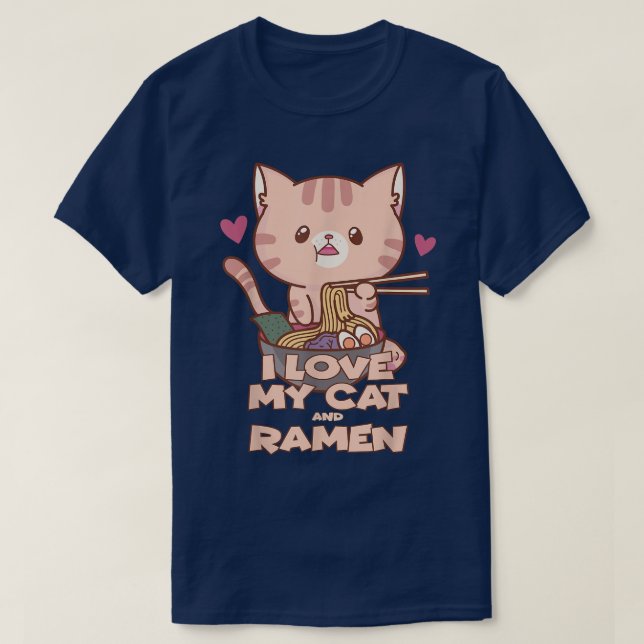 Jag kärlek min katt- och nunnedesign t shirt (Design framsida)