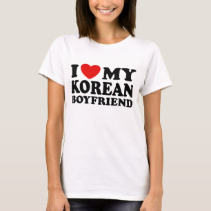 Jag Kärlek Min koreanska boyvän T-shirt