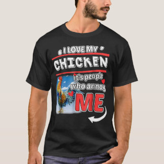 Jag Kärlek min kyckling, folk som känner mig Tshir T Shirt