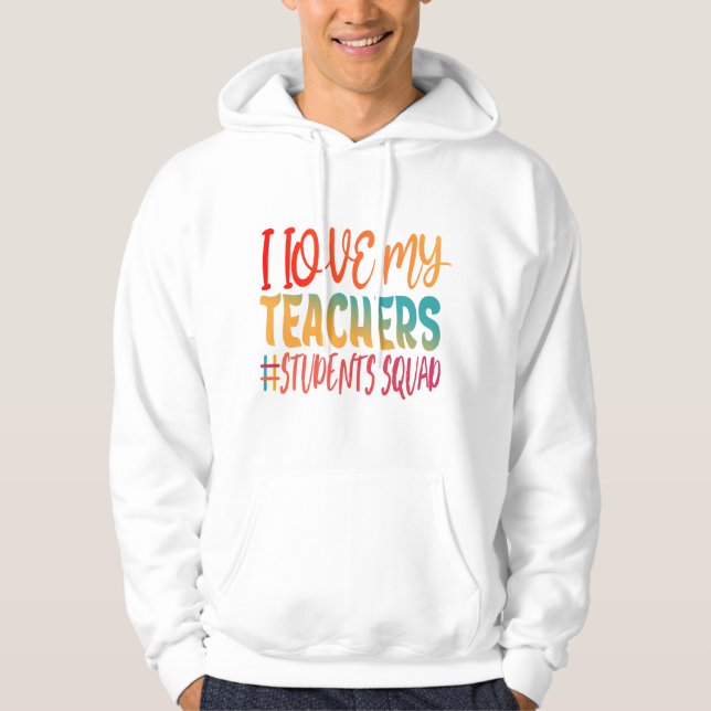 JAG KÄRLEK MIN LÄRARE. HOODIE (Framsida)