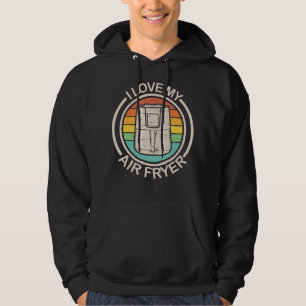 Jag Kärlek min Luft Fryer Gift Coola Cooking Älska Hoodie