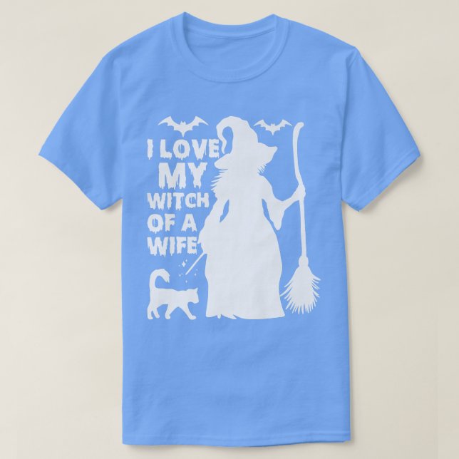 Jag Kärlek min lust till en fru Halloween T Shirt (Design framsida)