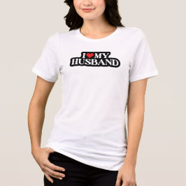 Jag kärlek min Make Coola Hjärtkvinnans T-shirt