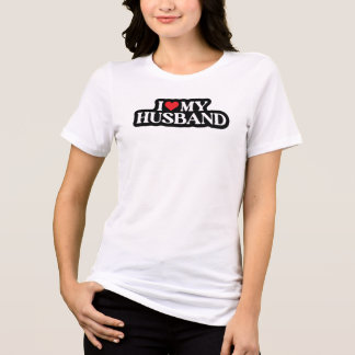 Jag kärlek min Make Coola Hjärtkvinnans T-shirt