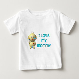 Jag kärlek min mamma Bounderande Baby med hjärta o Tröja