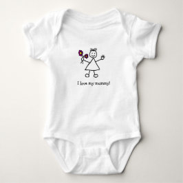 Jag kärlek Min mamma Girl T Shirt