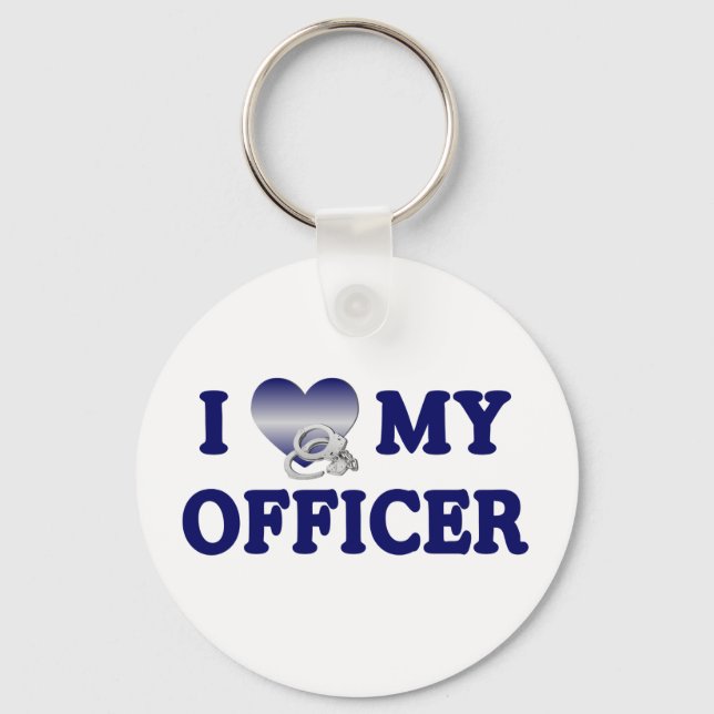 Jag Kärlek, min officer Nyckelring (Framsida)