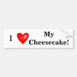 Jag Kärlek Min ostekakare Bumper Sticker Bildekal