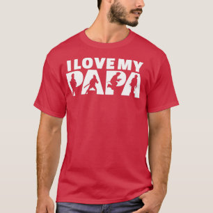 Jag Kärlek Min pappa Firefighter Pappa Fireman Far T Shirt