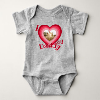 Jag Kärlek min pappa Heart Photo Personalize Namn T Shirt