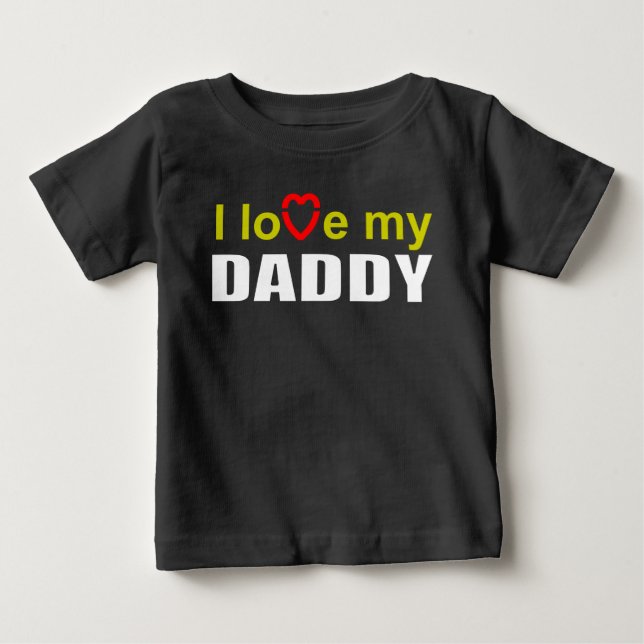 Jag kärlek min pappa t shirt (Framsida)