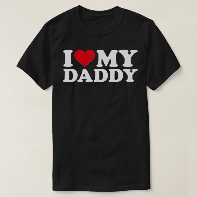 Jag kärlek min pappa t shirt (Design framsida)