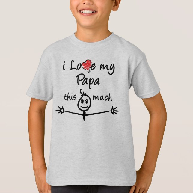 Jag kärlek min Pappa! T-shirt (Framsida)