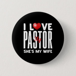 Jag Kärlek Min pastor är Min pastor Knapp