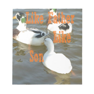 Jag kärlek min pojke som far som son anteckningsblock