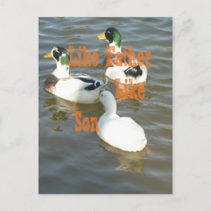 Jag kärlek min pojke som far som son vykort