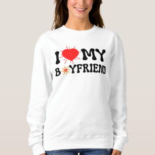 Jag kärlek min pojkvän är hjärtbf valentine bf pre t shirt