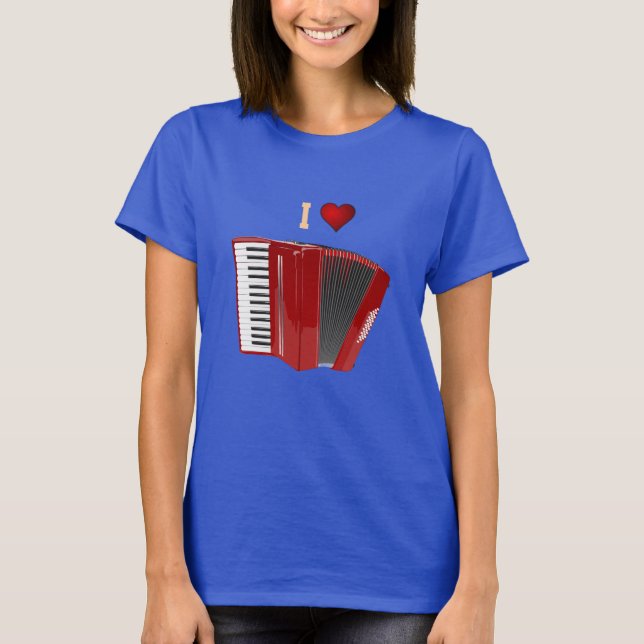 Jag Kärlek min röda kortont-shirt T Shirt (Framsida)