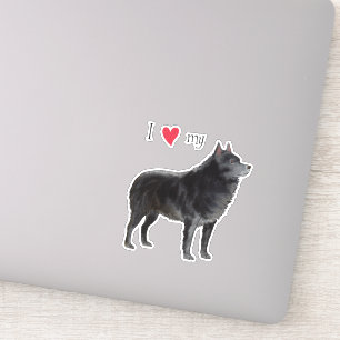 Jag Kärlek min Schipperke Vinyl Sticker Klistermärken
