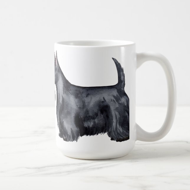 Jag Kärlek min skotska terrier Kaffemugg (Höger)