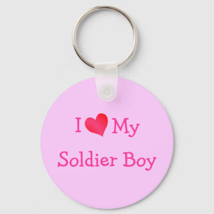 Jag Kärlek Min soldat Boy Nyckelring