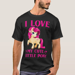 Jag kärlek min söta lilla ponny t shirt
