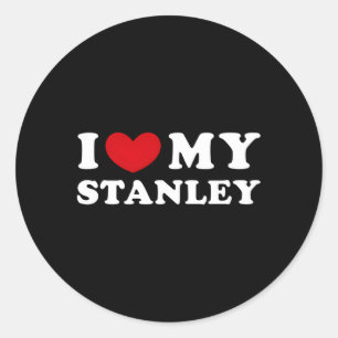 Jag Kärlek min Stanley i min Stanley Runt Klistermärke