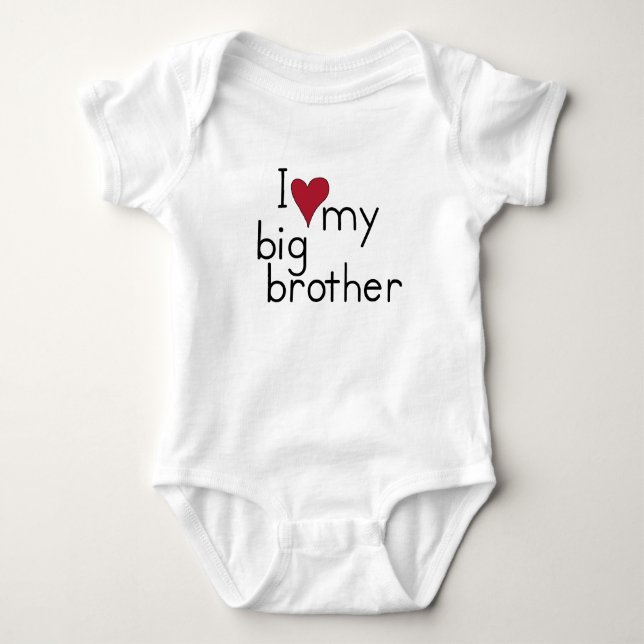 Jag Kärlek min storebror Brother Tee Shirt (Framsida)