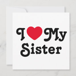 Jag kärlek min syster julkort